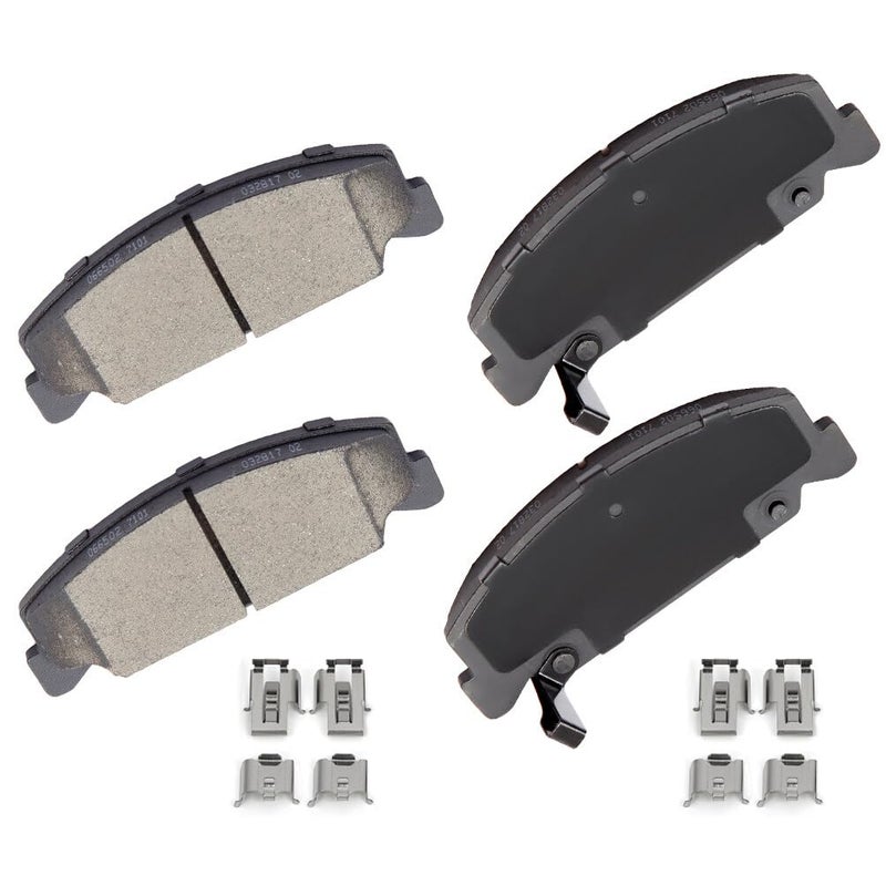 ECCPP D865-7740 Rear Ceramic Disc Brake Pad Set Fit For Acura MDX 2001-2006,For Honda Odyssey 2002-2004,For Honda Pilot 2003-2008 - Image 1
